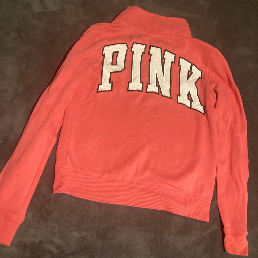 Victoria's Secret Pink Zip-Up Sweatshirt.